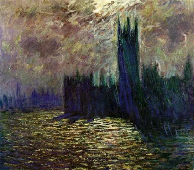 Claude Monet Houses of Parliament Norge oil painting art